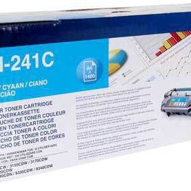 Brother TN-241C Γνήσιο Toner Laser Εκτυπωτή Κυανό 1500 Σελίδων (TN-241C)