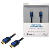 LogiLink HDMI 1.4 Cable HDMI male - HDMI male 2m Μπλε