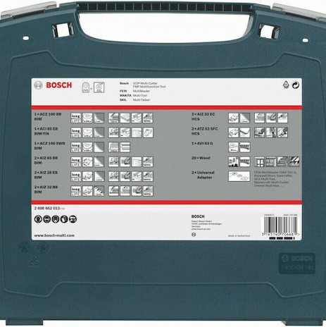 Bosch i-BOXX Pro Σετ Κοπτικών Πολυεργαλείου 2608662013 34τμχ