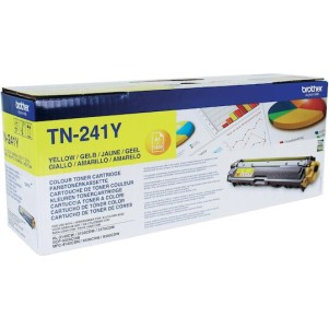 Brother TN-241Y Γνήσιο Toner Laser Εκτυπωτή Κίτρινο 1400 Σελίδων (TN-241Y)