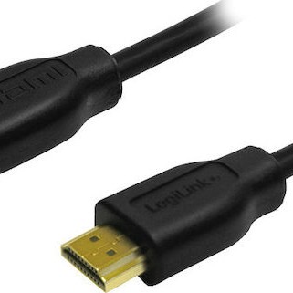 LogiLink HDMI 1.3 Cable HDMI male - HDMI male 0.2m Μαύρο