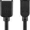 Goobay Regular USB 2.0 to micro USB Cable Μαύρο 1.8m (93181)