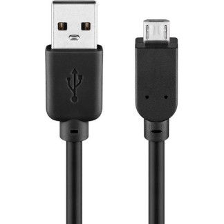 Goobay Regular USB 2.0 to micro USB Cable Μαύρο 1.8m (93181)