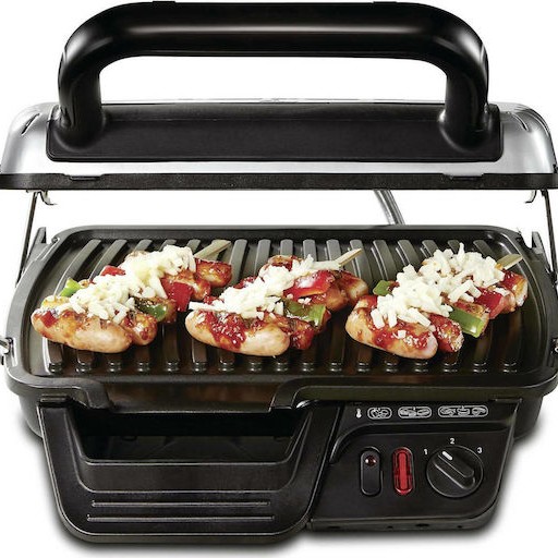 Tefal Ultra Compact 600 Comfort Τοστιέρα Γκριλιέρα με Αποσπώμενες Πλάκες 2000W Inox