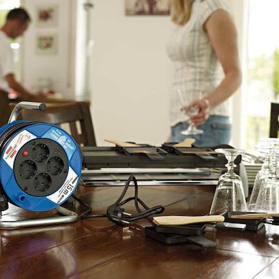 Brennenstuhl Μπαλαντέζα Καρούλι 4 Θέσεων με Καλώδιο 15m Διατομή 3 x 1.5mm² και Γείωση