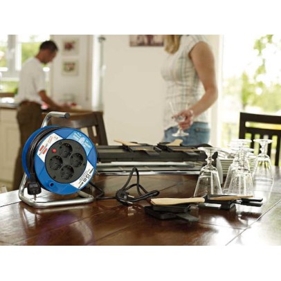 Brennenstuhl Μπαλαντέζα Καρούλι 4 Θέσεων με Καλώδιο 15m Διατομή 3 x 1.5mm² και Γείωση