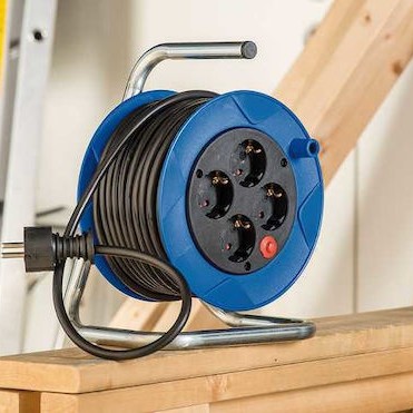 Brennenstuhl Μπαλαντέζα Καρούλι 4 Θέσεων με Καλώδιο 15m Διατομή 3 x 1.5mm² και Γείωση