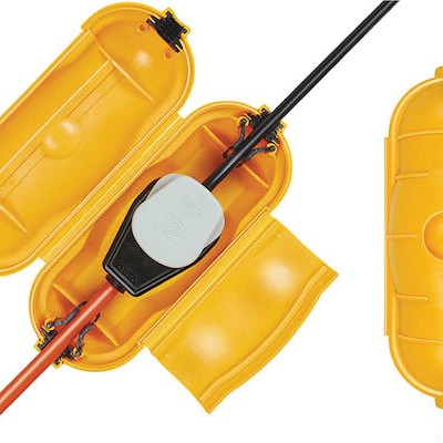 Brennenstuhl Ηλεκτρολογικό Κουτί Εξωτερικής Τοποθέτησης IP44 Αδιάβροχο για Σύνδεση Πρίζας IP44 σε Πορτοκαλί Χρώμα