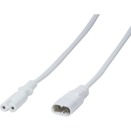 LogiLink IEC C8 - IEC C8 Cable 2m Λευκό (CP132)
