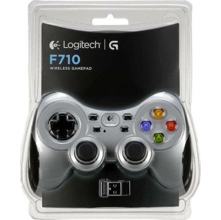 Logitech F710 Ασύρματο Gamepad για PC Γκρι