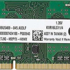 Kingston DDR3 με Module 1x4GB και Ταχύτητα 1600 για Laptop