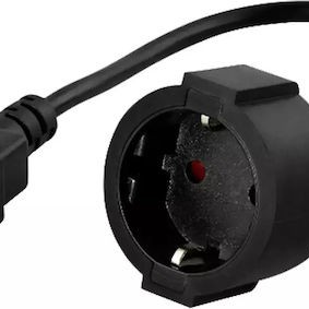 Powerwalker Bluewalker IEC C14 - Schuko Cable 0.2m Μαύρο 91015003