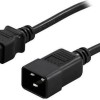 Powerwalker Bluewalker IEC C14 - Schuko Cable 0.2m Μαύρο 91015003