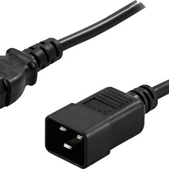 Powerwalker IEC C20 - IEC C13 Cable 1.8m Μαύρο 91010041