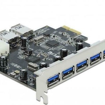 DeLock Κάρτα PCIe σε 5 εξωτερικές και 2 εσωτερικές θύρες USB 3.0