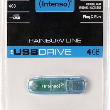 Intenso Rainbow Line 4GB USB 2.0 Stick Μπλε
