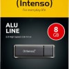 Intenso Alu Line 8GB USB 2.0 Stick Γκρι