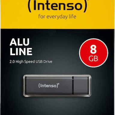 Intenso Alu Line 8GB USB 2.0 Stick Γκρι