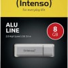 Intenso Alu Line 8GB USB 2.0 Stick Ασημί