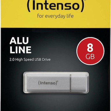 Intenso Alu Line 8GB USB 2.0 Stick Ασημί