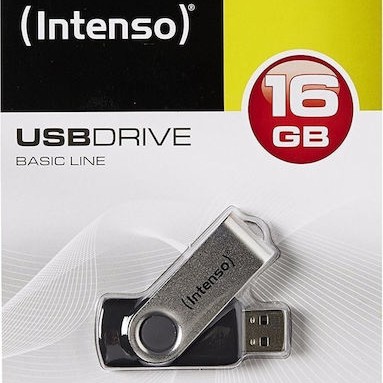 Intenso Basic Line 16GB USB 2.0 Stick Ασημί
