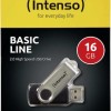 Intenso Basic Line 16GB USB 2.0 Stick Ασημί