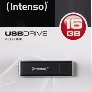 Intenso Alu Line 16GB USB 2.0 Stick Γκρι