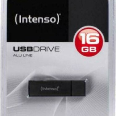 Intenso Alu Line 16GB USB 2.0 Stick Γκρι