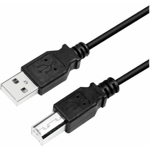 LogiLink USB 2.0 Cable USB-A male - USB-B male Μαύρο 3m (CU0008B)