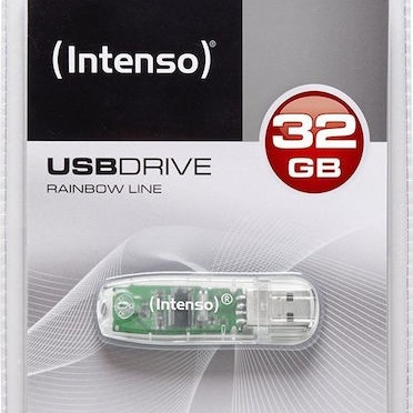 Intenso Rainbow Line 32GB USB 2.0 Stick Γκρι