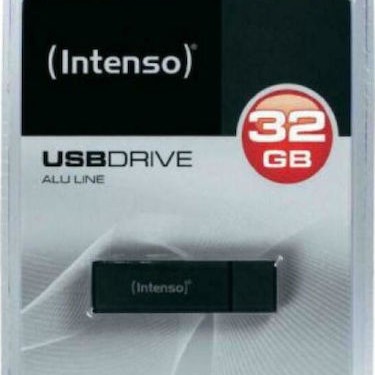 Intenso Alu Line 32GB USB 2.0 Stick Γκρι