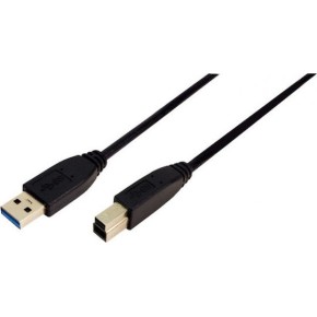 LogiLink USB 2.0 Cable USB-A male - USB-B male Μαύρο 5m (CU0009B)