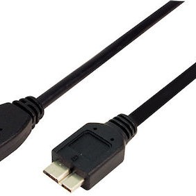 LogiLink Regular USB 3.0 to micro USB Cable Μαύρο 1m (CU0026)