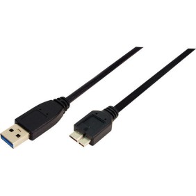 LogiLink Regular USB 3.0 to micro USB Cable Μαύρο 1m (CU0026)