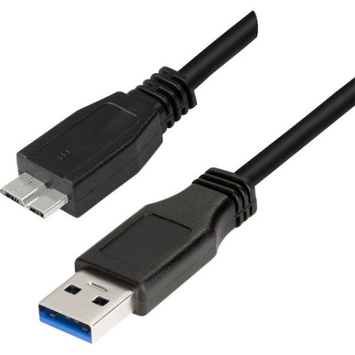 LogiLink Regular USB 3.0 to micro USB Cable Μαύρο 1m (CU0026)