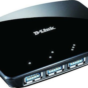 D-Link USB 3.0 Hub 4 Θυρών με σύνδεση USB-A και Εξωτερική Παροχή Ρεύματος