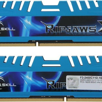 G.Skill RipjawsX DDR3 16GB RAM με 2x8GB Modules και Ταχύτητα 2400 για Desktop