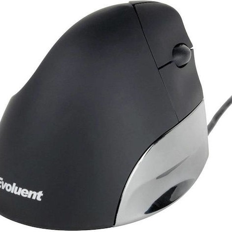 Evoluent VerticalMouse Ενσύρματο Εργονομικό Ποντίκι Γκρι