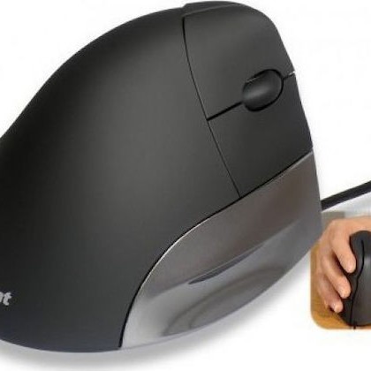 Evoluent VerticalMouse Ενσύρματο Εργονομικό Ποντίκι Γκρι