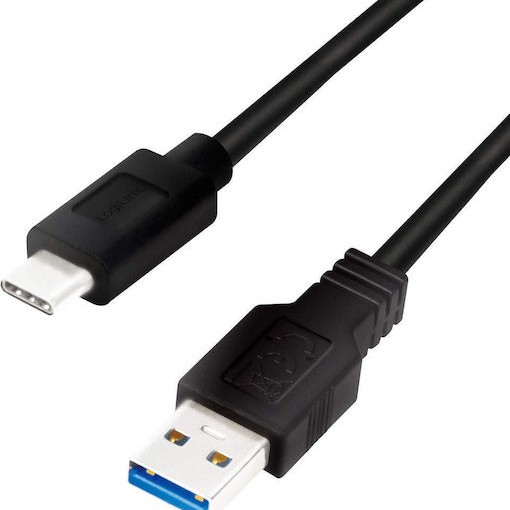 LogiLink USB 3.2 Cable USB-C male - USB-A Μαύρο 2m (CU0170)