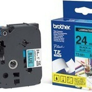 Brother Ταινία Ετικετογράφου 8m x 24mm σε Μπλε Χρώμα