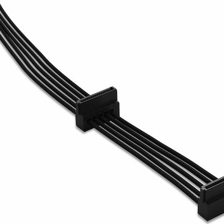 Be Quiet CS-3420 7-Pin SATA III - 2x 7-Pin SATA III Angle (90°) Cable 0.4m Μαύρο (BC021)