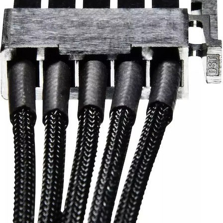 Be Quiet CS-3420 7-Pin SATA III - 2x 7-Pin SATA III Angle (90°) Cable 0.4m Μαύρο (BC021)