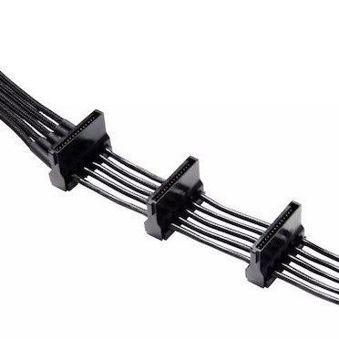 Be Quiet 7-Pin SATA III - 4x 7-Pin SATA III Cable 0.72m Μαύρο (BC026)