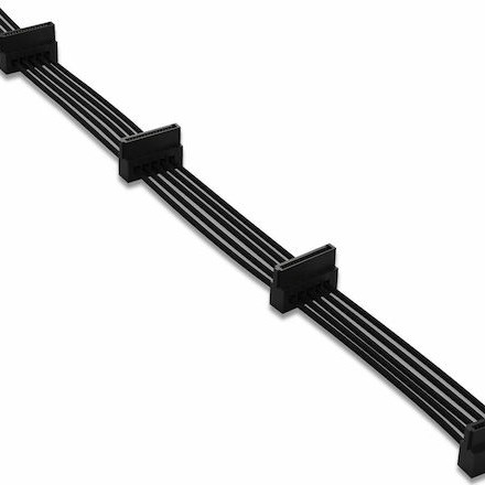 Be Quiet CS-6940 7-Pin SATA III - 4x 7-Pin SATA III Angle (90°) Cable 0.9m Μαύρο (BC027)