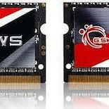 G.Skill Ripjaws DDR3 16GB RAM με 2x8GB Modules και Ταχύτητα 1600 για Laptop