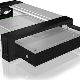 Icy Box 5.25-Inch Easy Swap Mobile Rack For 1x3.5-Inch SATA HDD Μαύρο (IB-158SK-B)