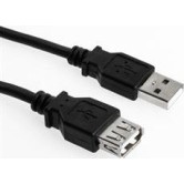 Sharkoon USB 2.0 Cable USB-A male - USB-A female Μαύρο 0,5m