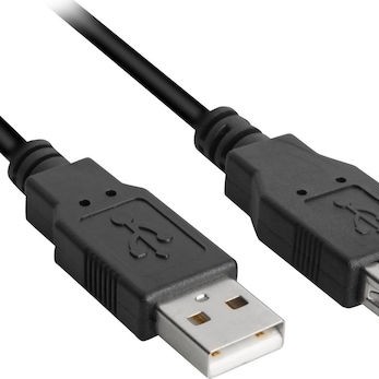 Sharkoon USB 2.0 Cable USB-A male - USB-A female Μαύρο 0,5m