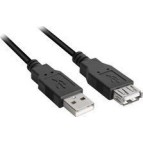 Sharkoon USB 2.0 Cable USB-A male - USB-A female 2m